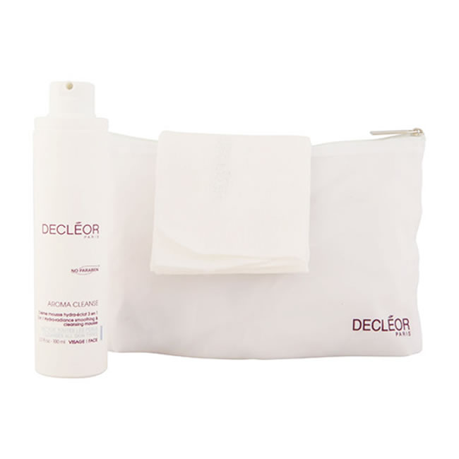 Decleor Hydra-Radiance Smoothing and Cleansing Mousse with Cloth (100ml)