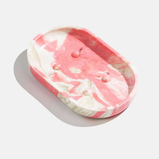 Zero Waste Plastic Waste Soap Dish-Pink