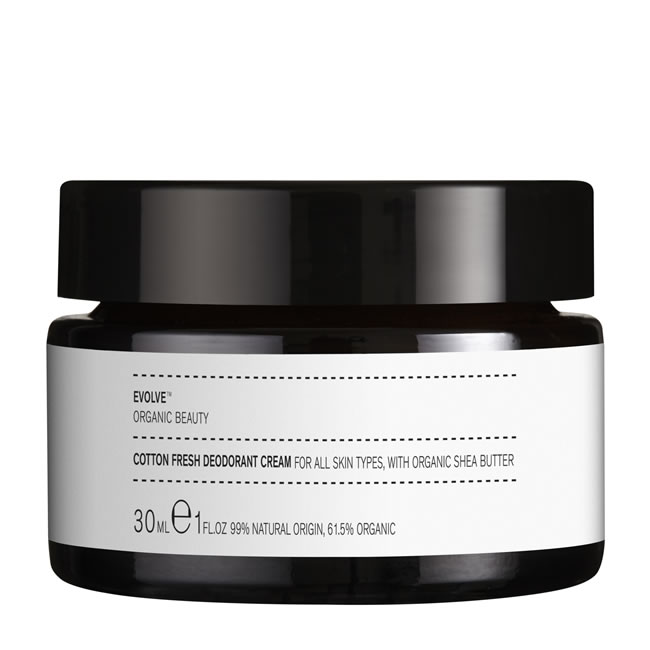 Evolve Organic Beauty Cotton Fresh Deodorant Cream (30ml)