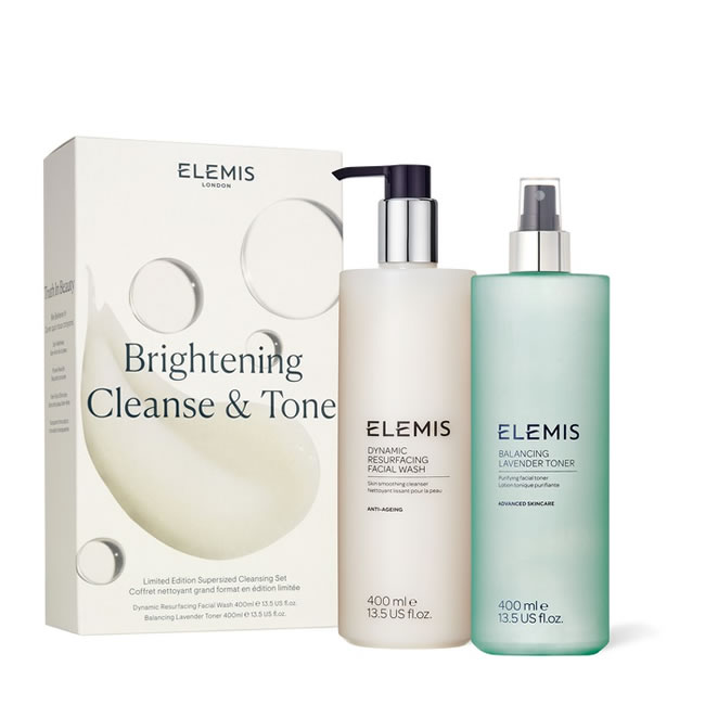 Elemis Brightening Cleanse and Tone Supersized Duo PURE BEAUTY