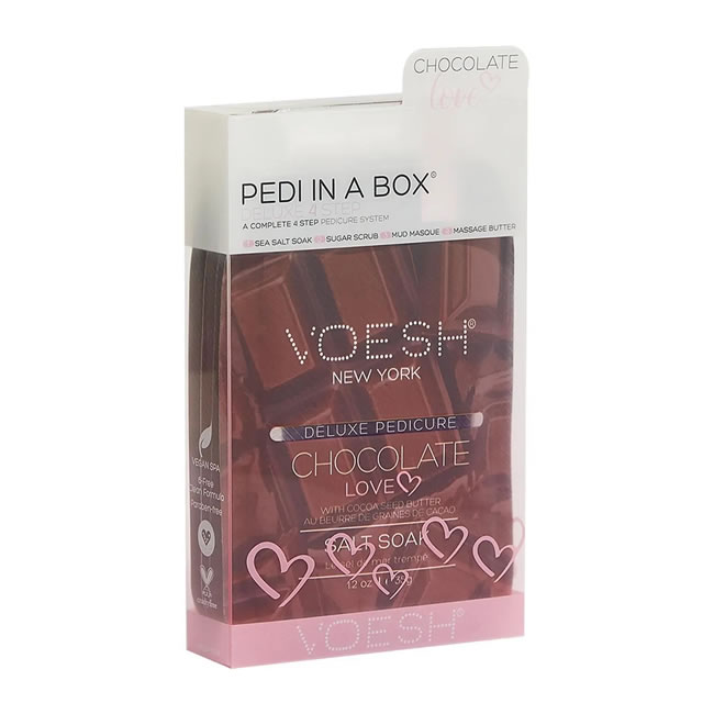 Voesh 4 Step Deluxe Pedi in a Box Chocolate Love