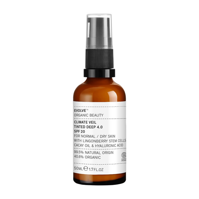 Evolve Organic Beauty Climate Veil Tinted SPF20-Deep 4.0 (50ml)