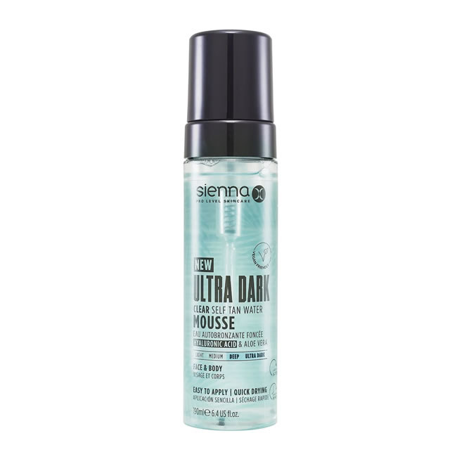Sienna X Ultra Dark Clear Tan Water Mousse (200ml)