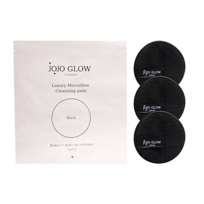 JoJo Glow Limited Edition Black Microfibre Pads (Pack of 3)