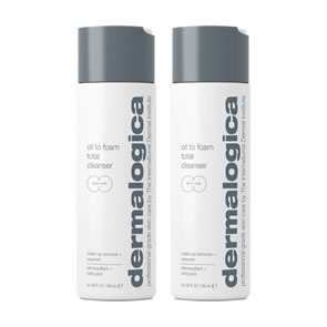 Dermalogica Oil To Foam Total Cleanser (2 x 250ml) Duo