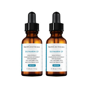 SkinCeuticals Silymarin CF Vitamin C Antioxidant Serum (2 x 30ml) Duo